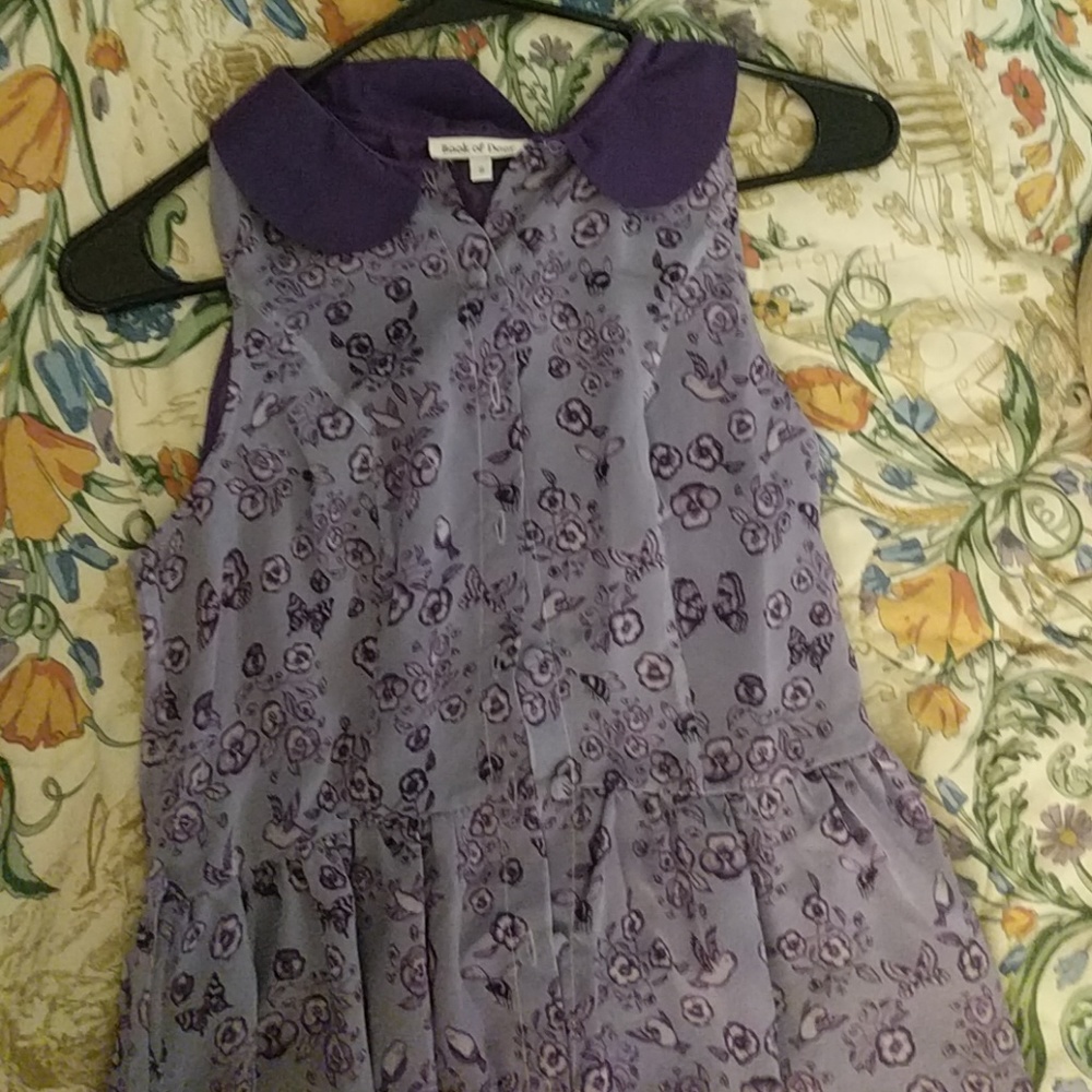 Purple floral dress